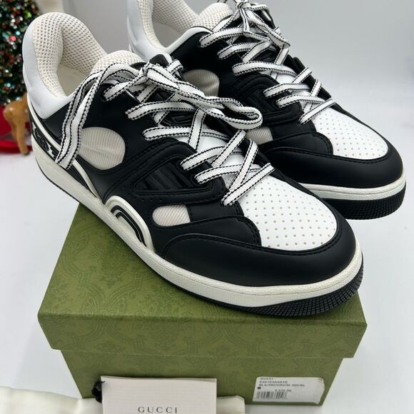 Men’s Gucci basket, low top sneakers size 8, made in Italy - Picture 2 of 9